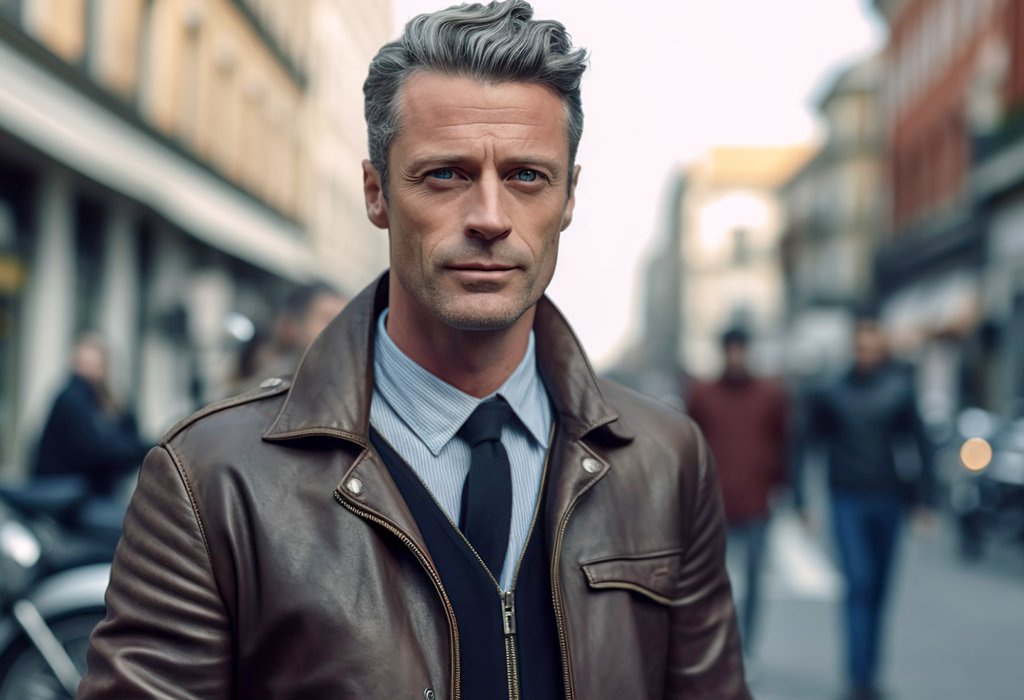 What Leather Jacket Looks Best On Men In Their 40s