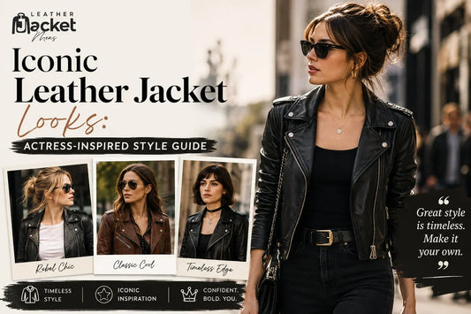 Read actress-inspired style guide for women's iconic leather jacket looks