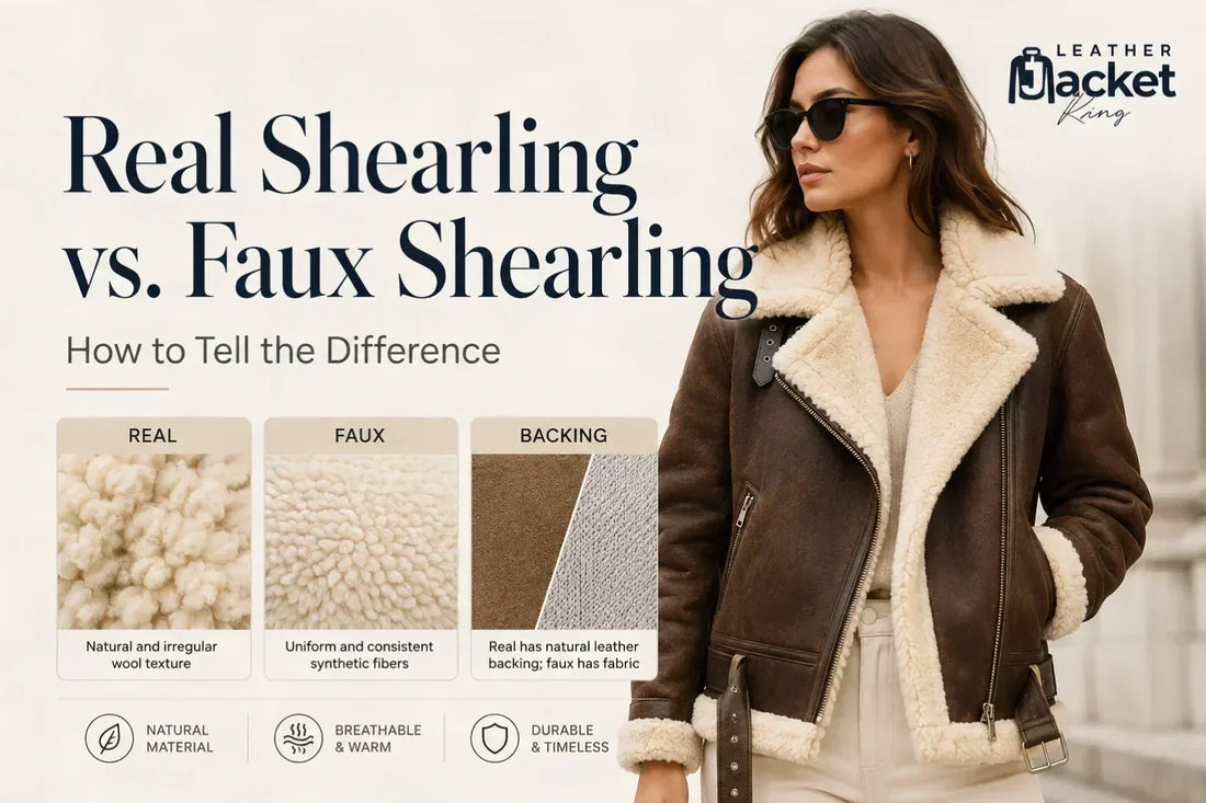 real shearling vs. faux shearling and learn how to tell the difference
