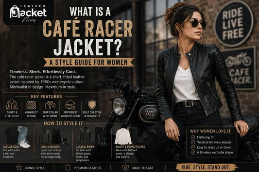 Learn about a style guide on what a café racer jacket is at Leather Jacker Mens