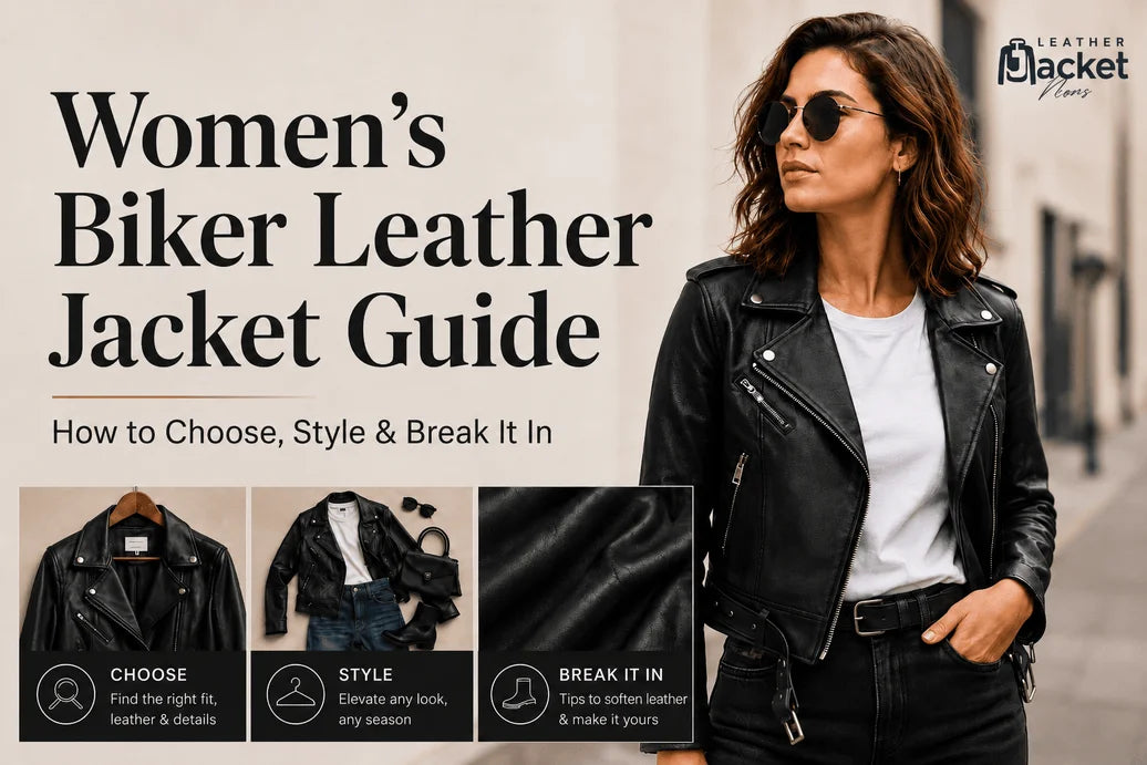 women's biker leather jacket guide and learn how to choose, style and break it in