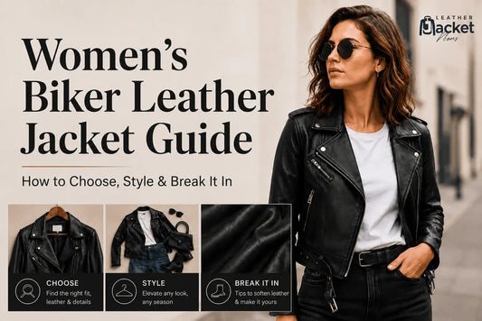women's biker leather jacket guide and learn how to choose, style and break it in