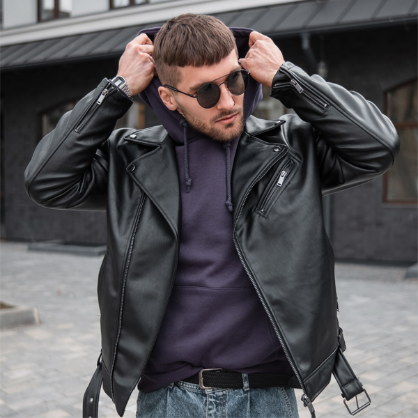 Bomber Leather Jacket for Men