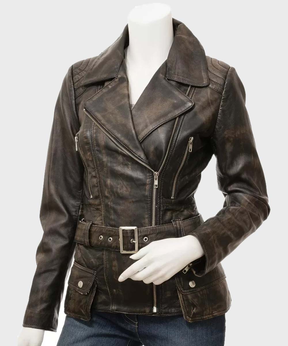 Vintage Leather Jacket for Women