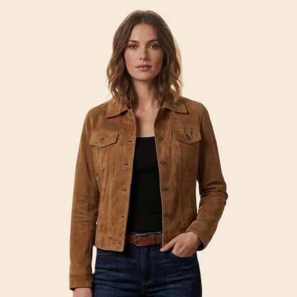 Suede Laather Jacket for Women