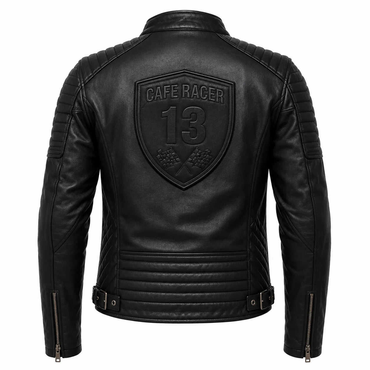 Back panel loop system with hook-backed crest patch attached