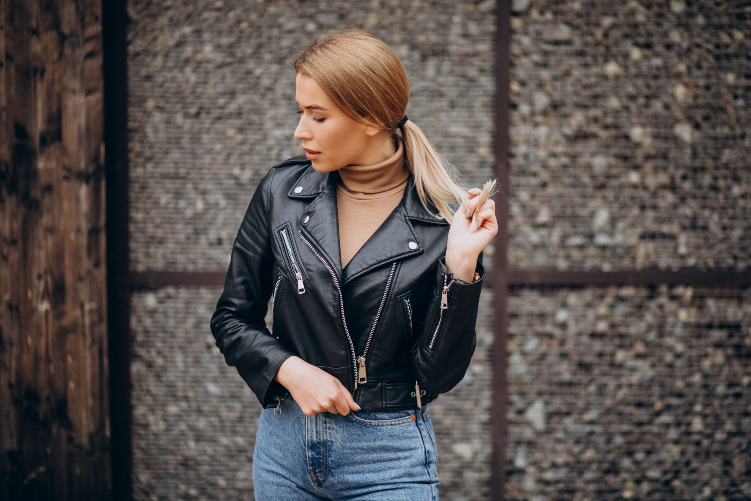 Black Leather Jacket Women